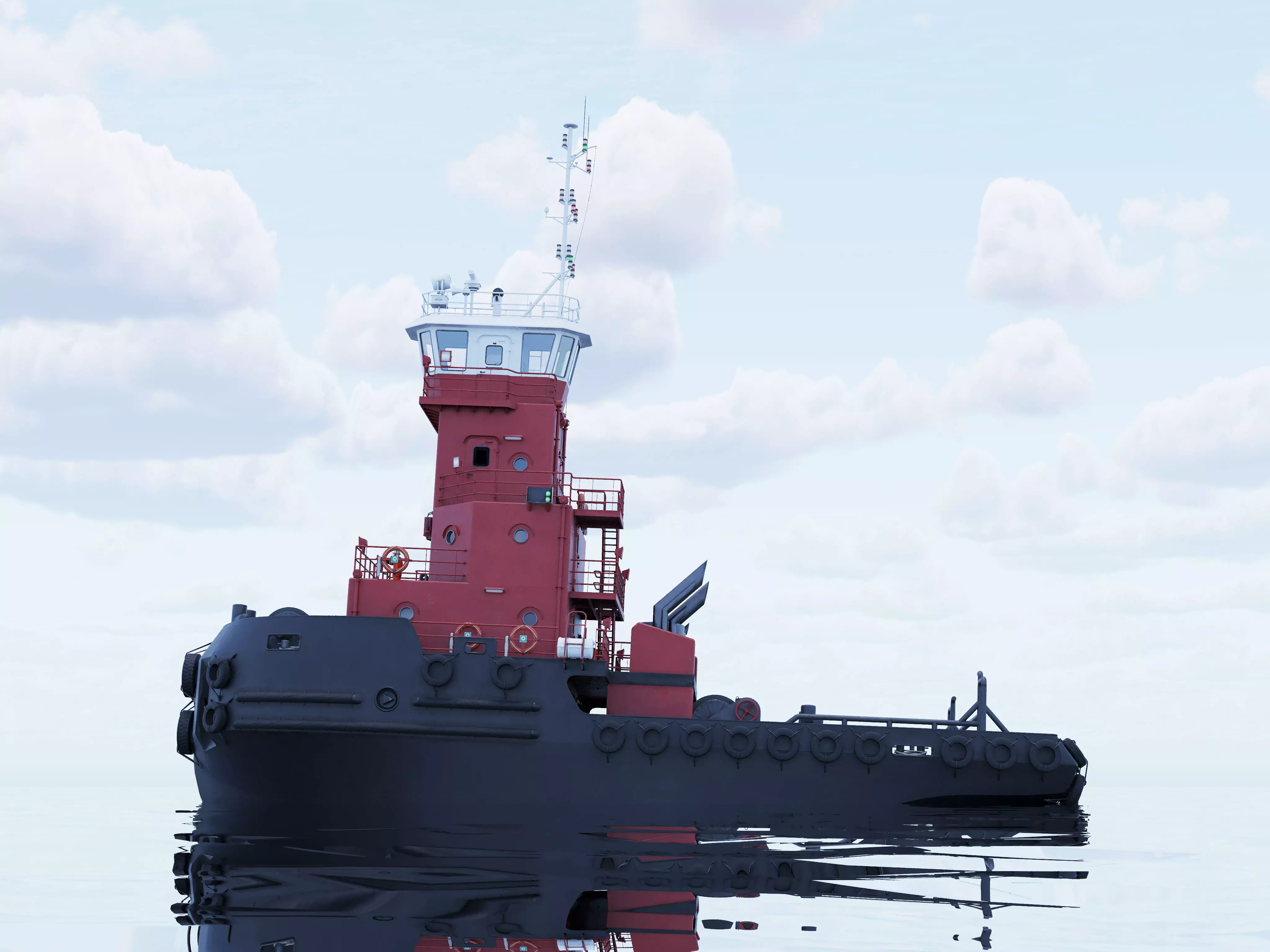 Articulated tug boat BRW 3D model_1