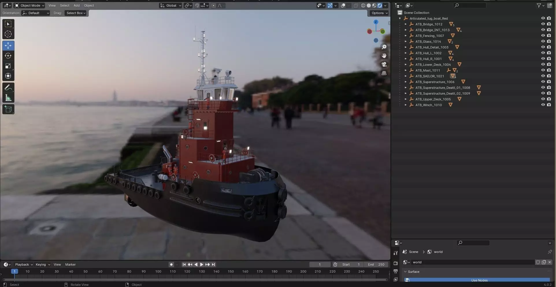 Articulated tug boat BRW 3D model_15