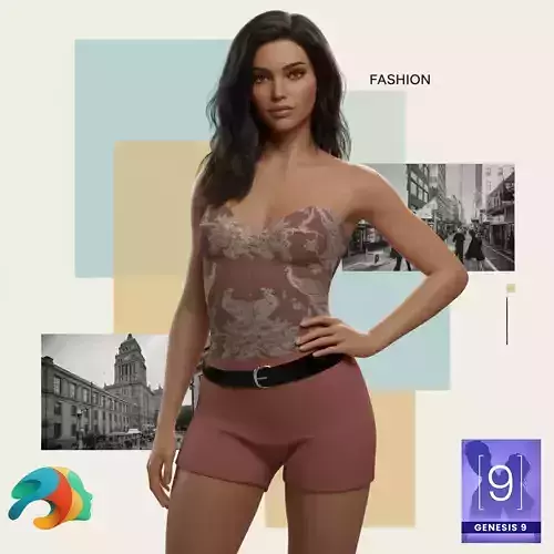 Jumpsuit for Genesis 9 3D model