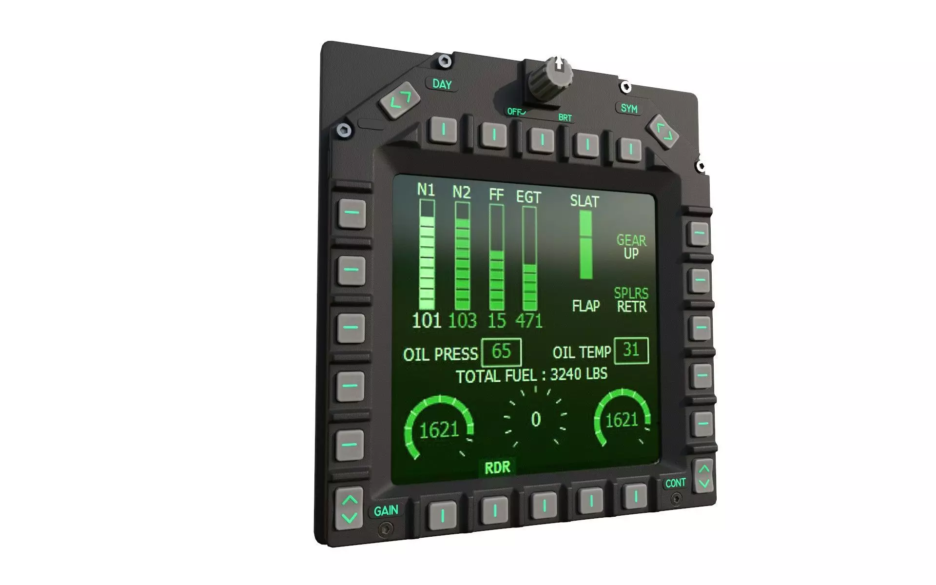 Multi Function Display  MFD 3D model_0