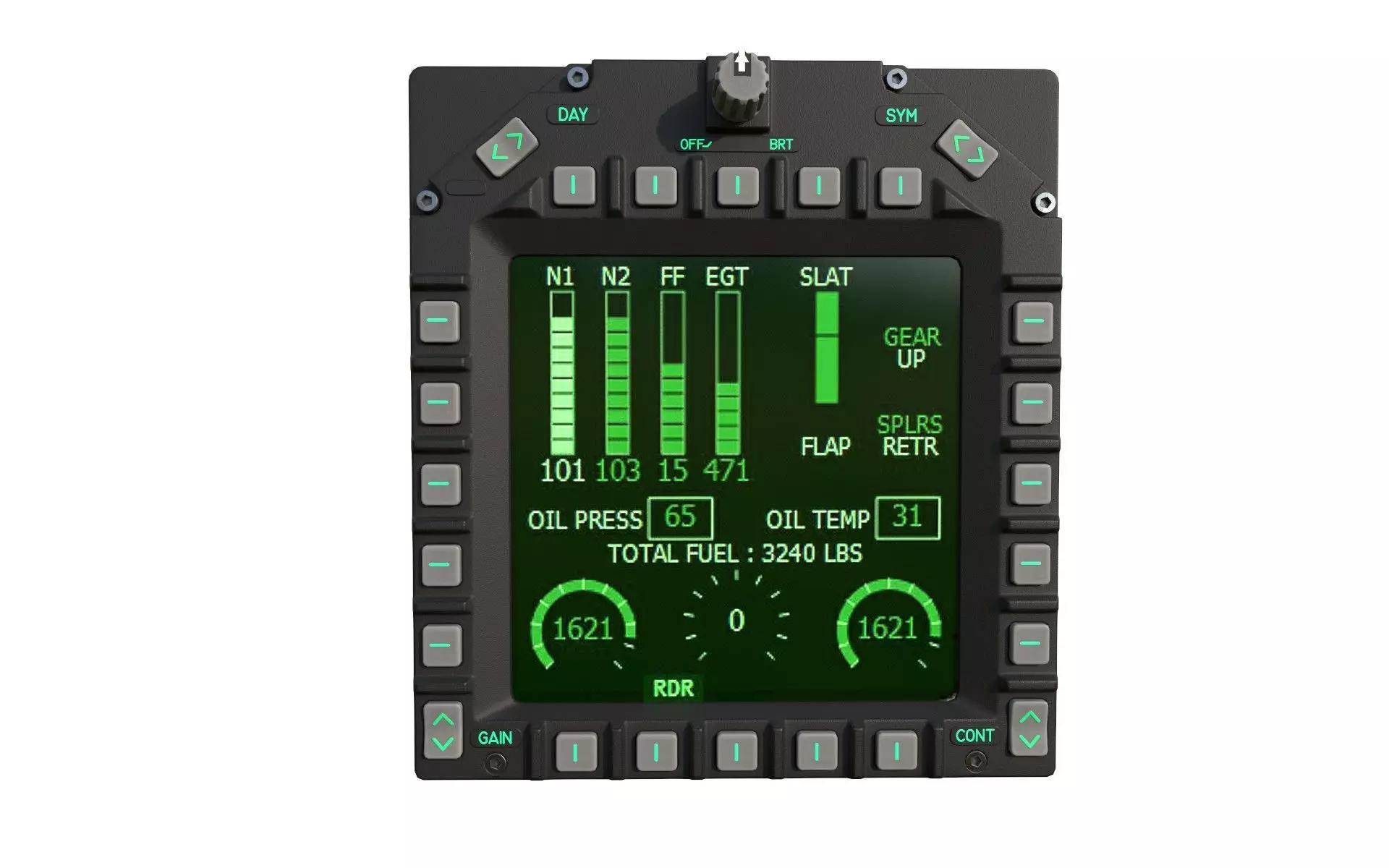 Multi Function Display  MFD 3D model_1