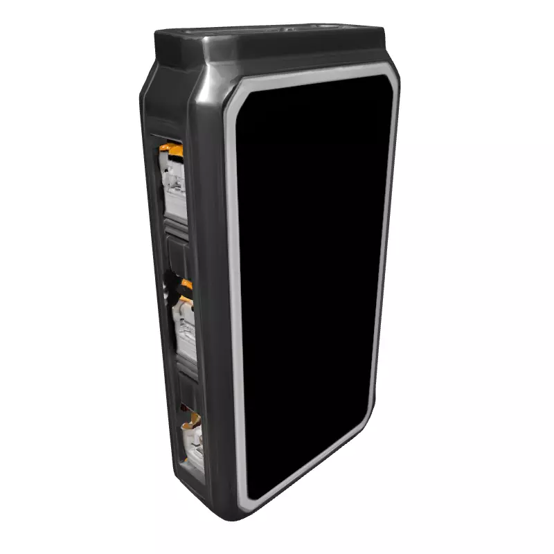 Modular Industrial Battery Unit Low-poly 3D model_2