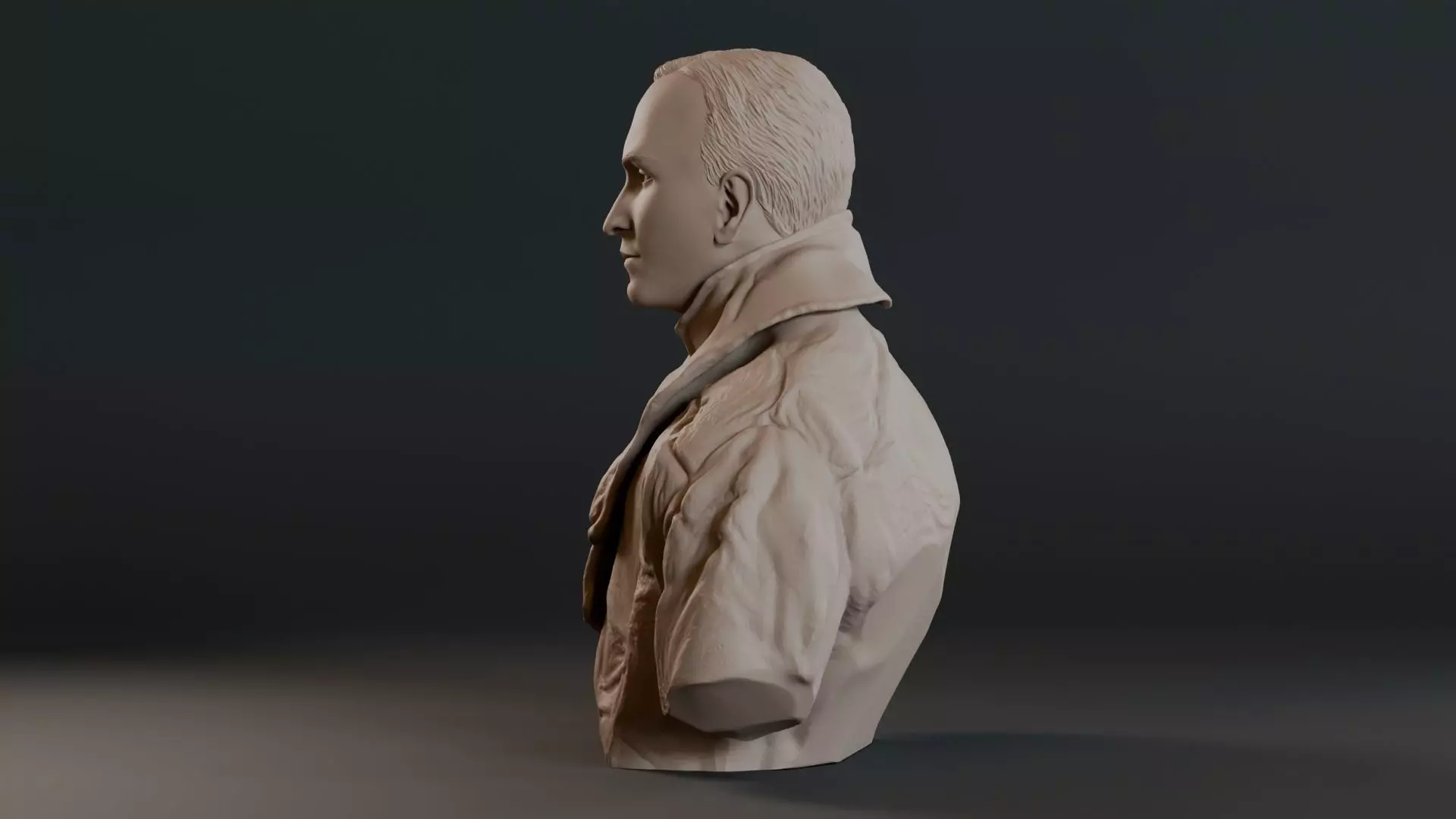 Eddie Rickenbacker Bust Sculpture 3D print model_23