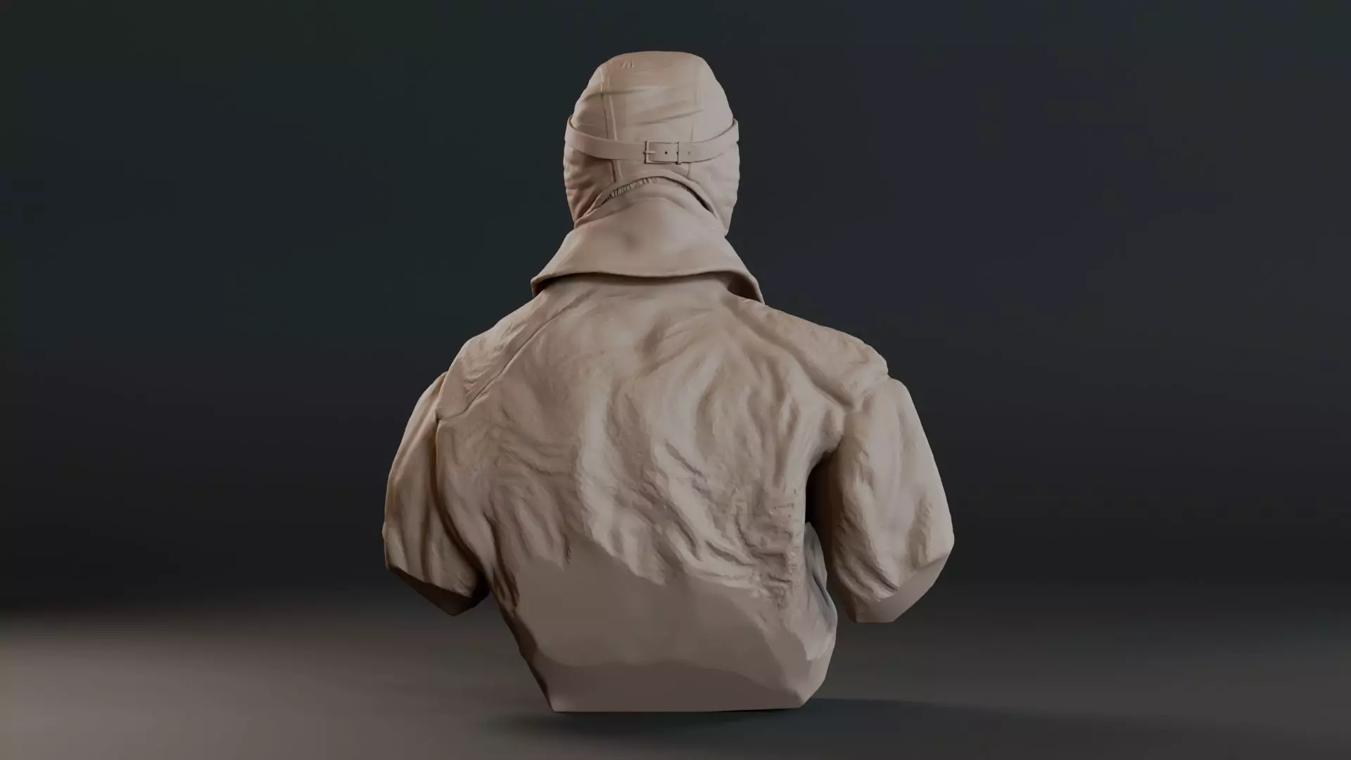 Eddie Rickenbacker Bust Sculpture 3D print model_8