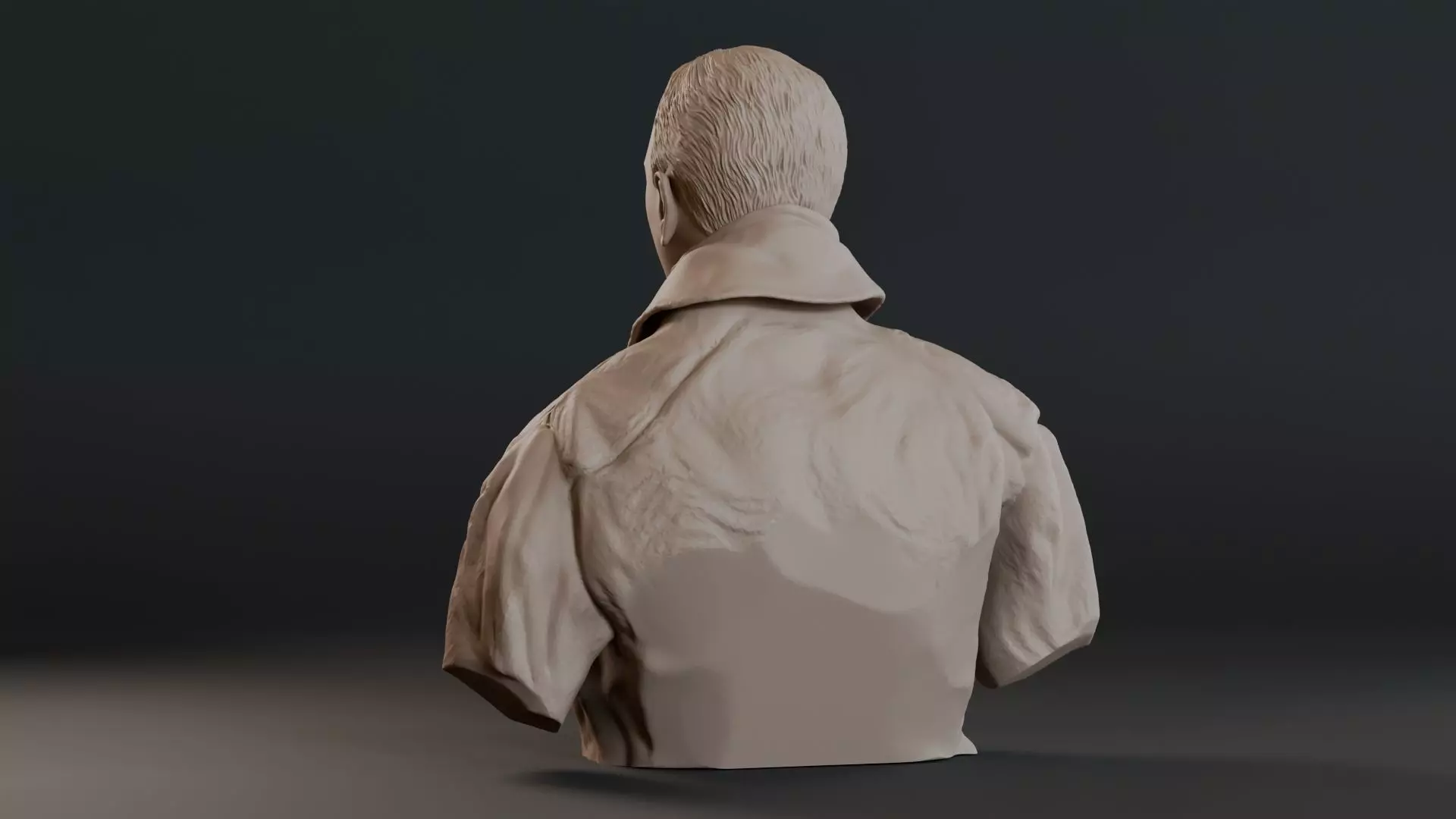 Eddie Rickenbacker Bust Sculpture 3D print model_21