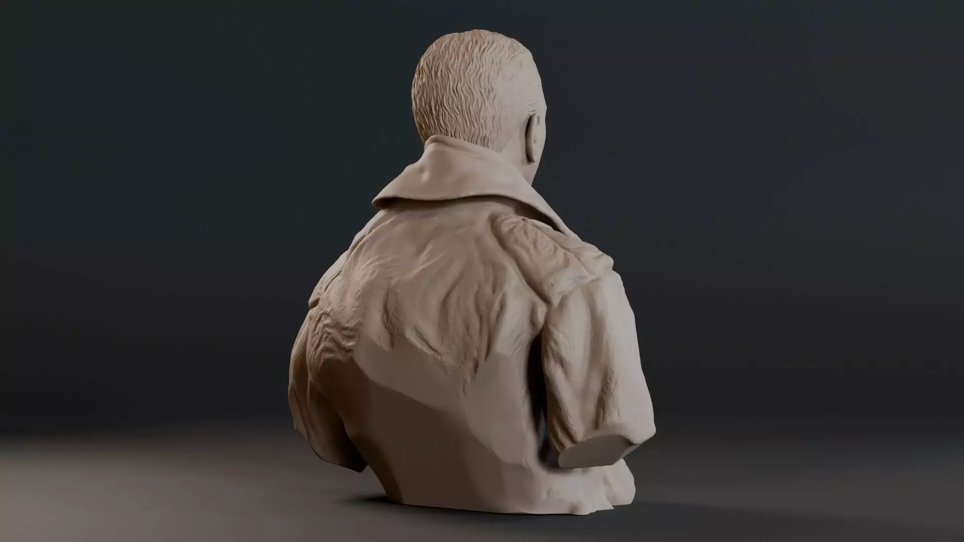 Eddie Rickenbacker Bust Sculpture 3D print model_19