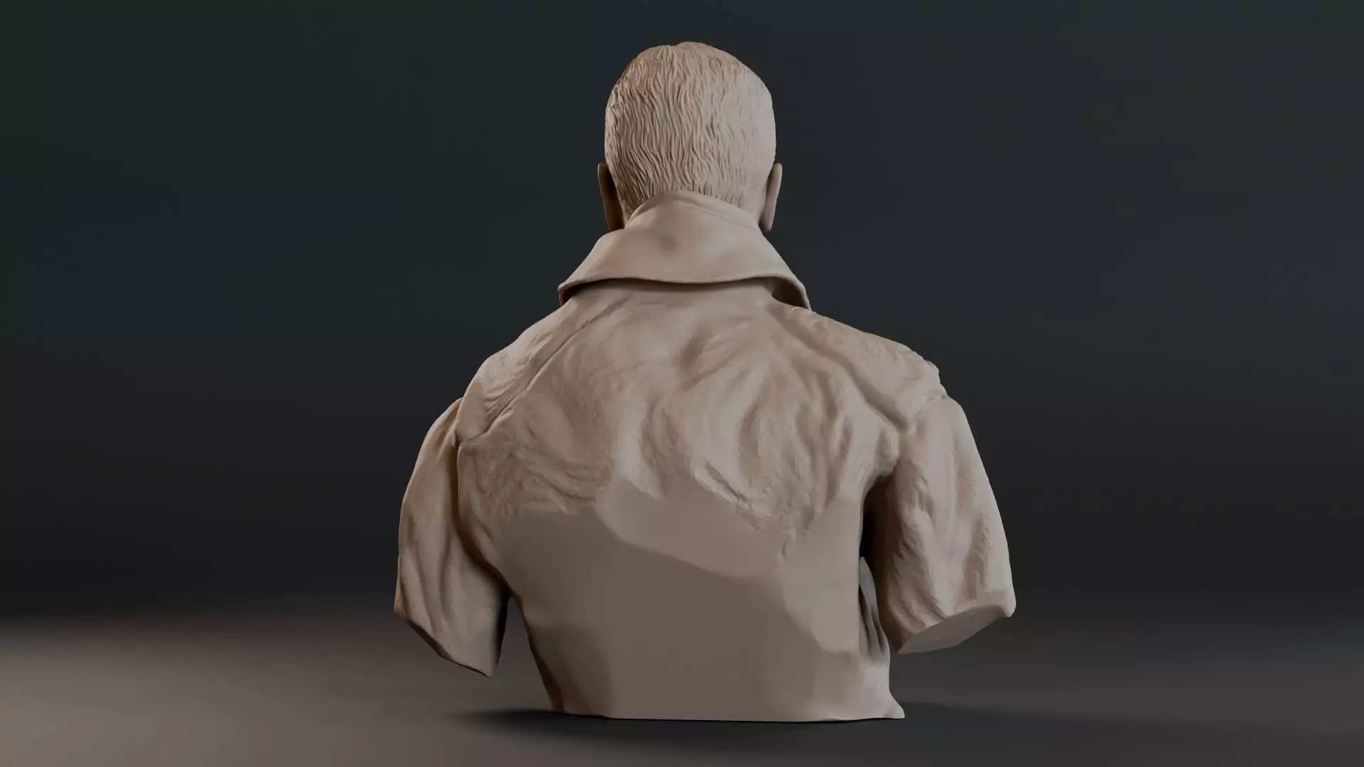 Eddie Rickenbacker Bust Sculpture 3D print model_20