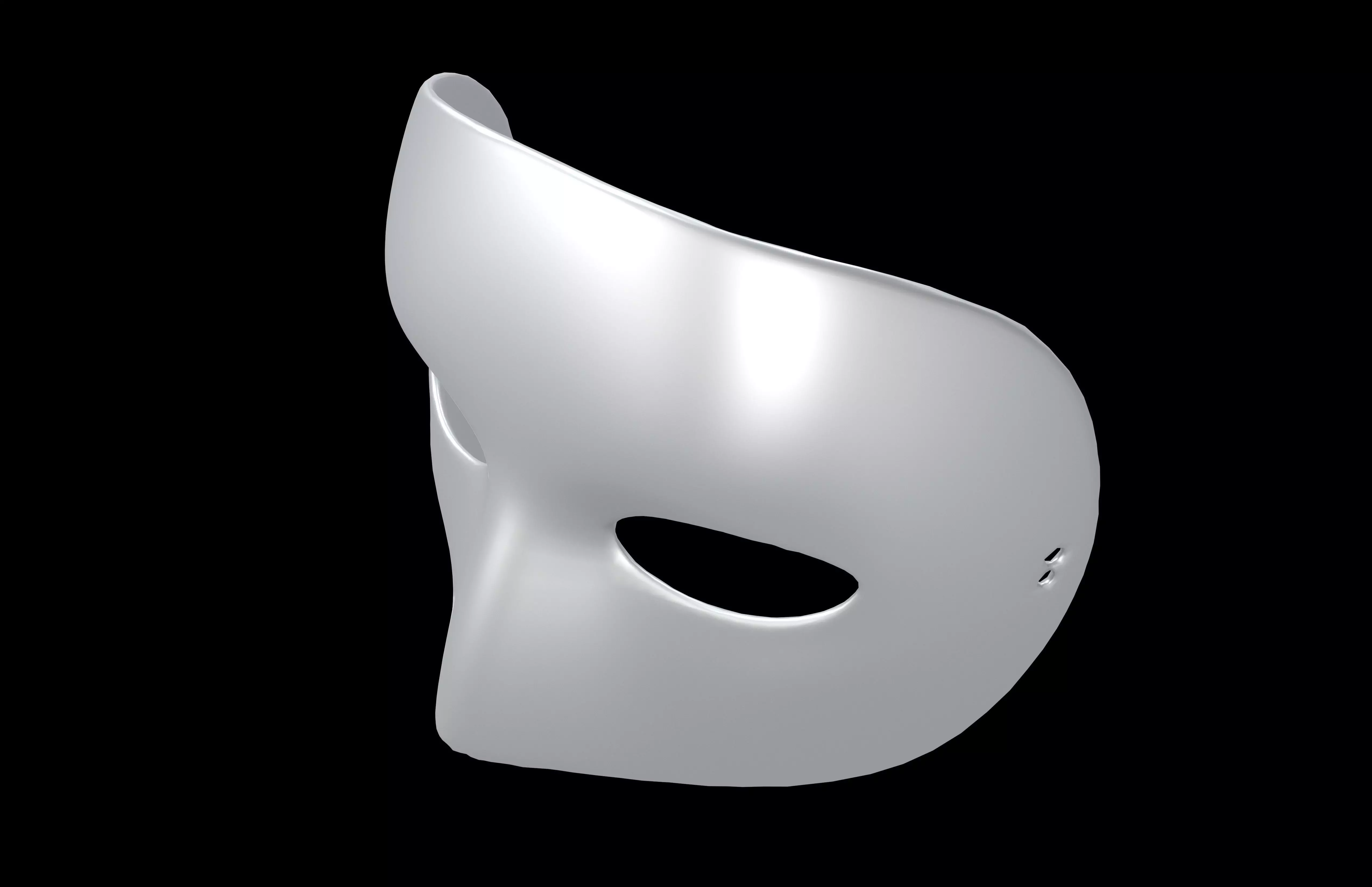 Minimalist Mask v1 005 Low-poly 3D model_2