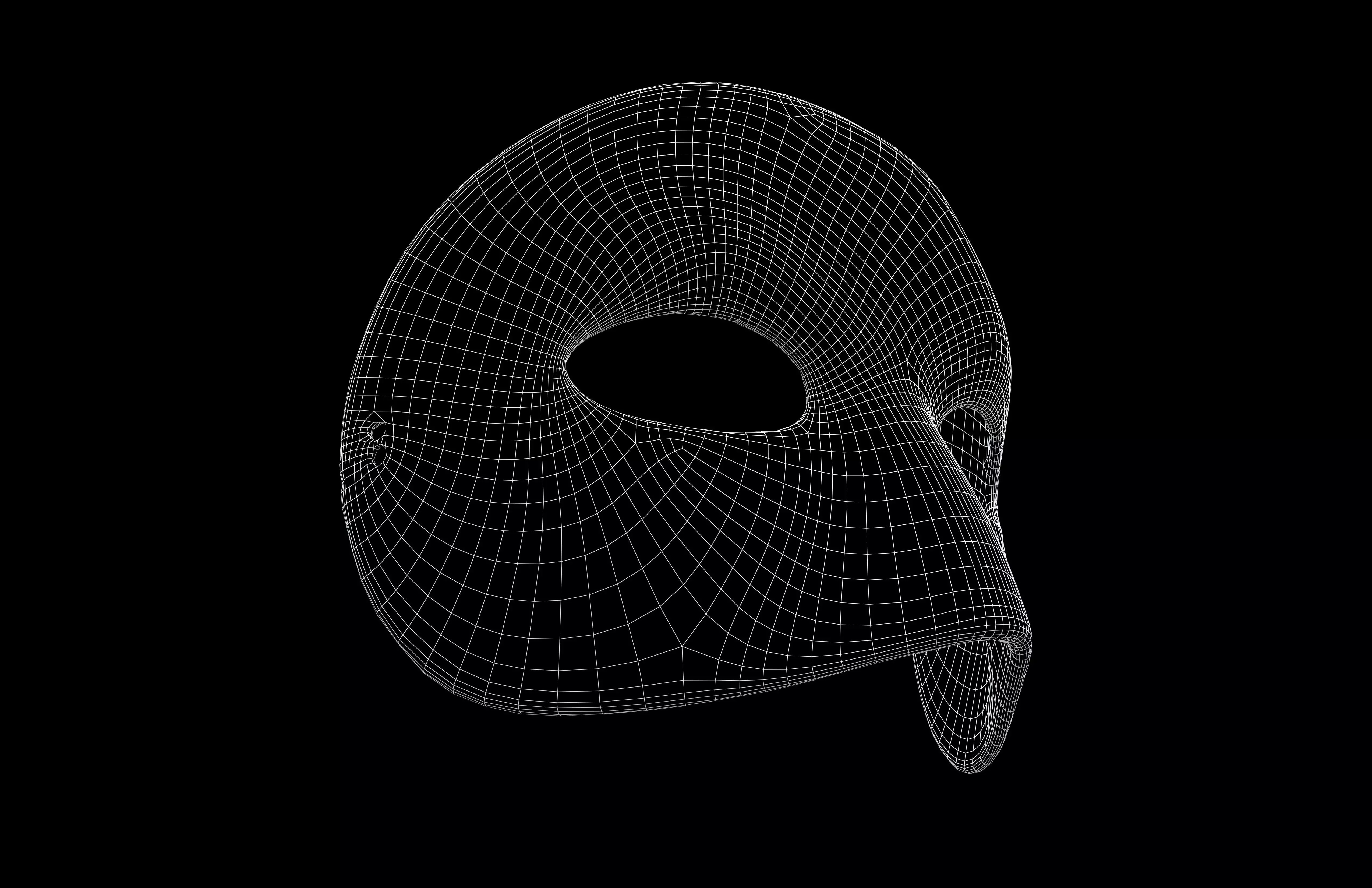 Minimalist Mask v1 005 Low-poly 3D model_7