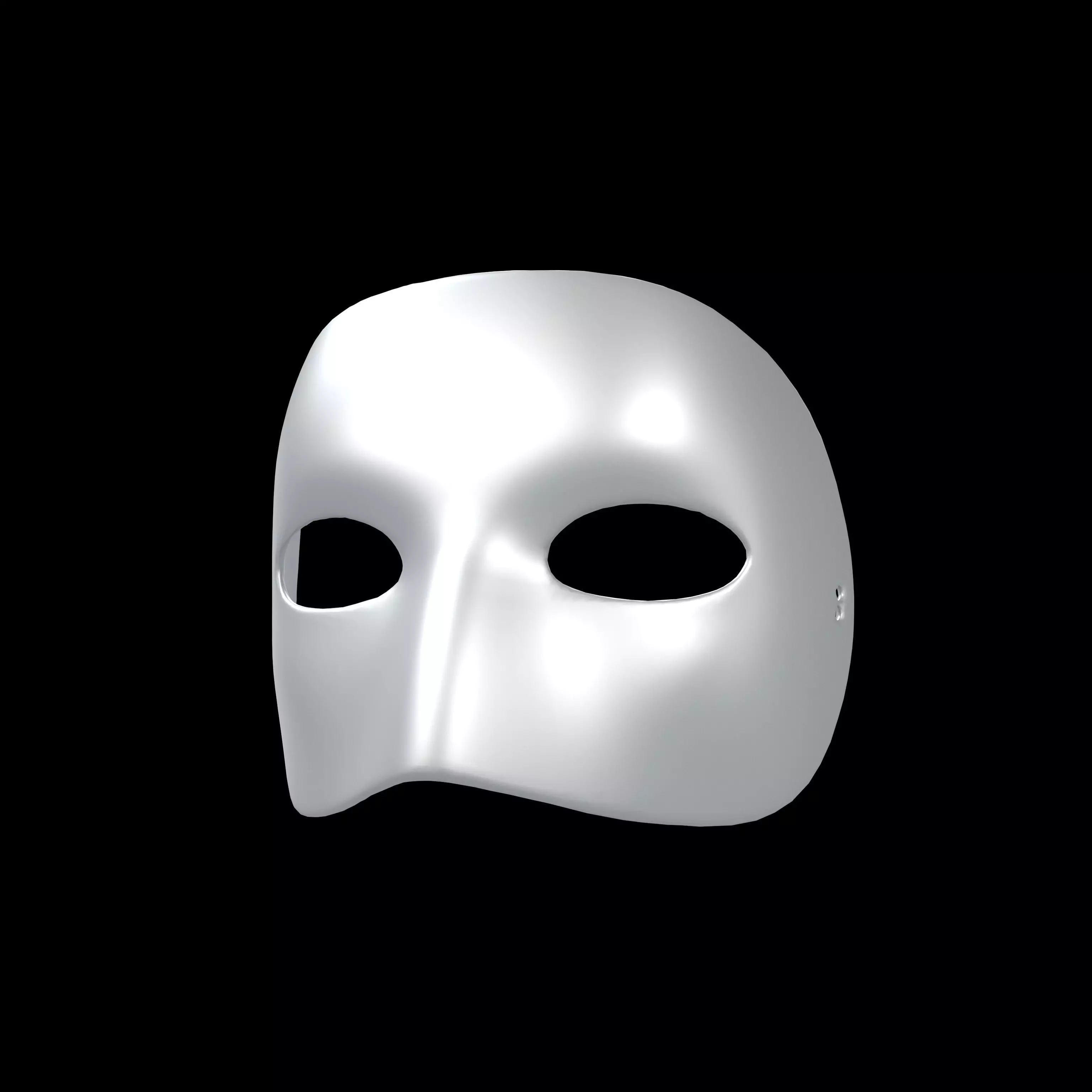 Minimalist Mask v1 005 Low-poly 3D model_0
