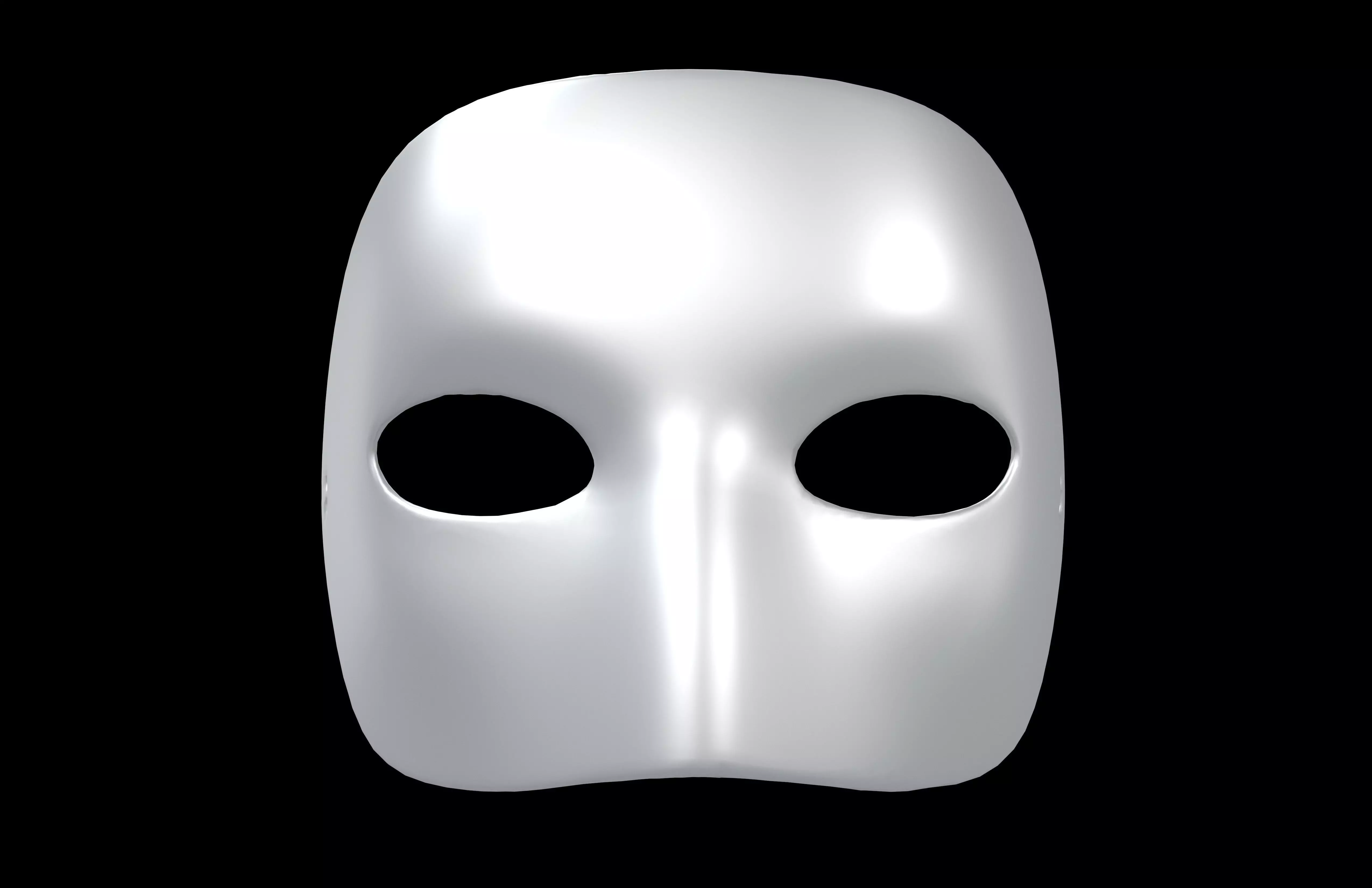 Minimalist Mask v1 005 Low-poly 3D model_1