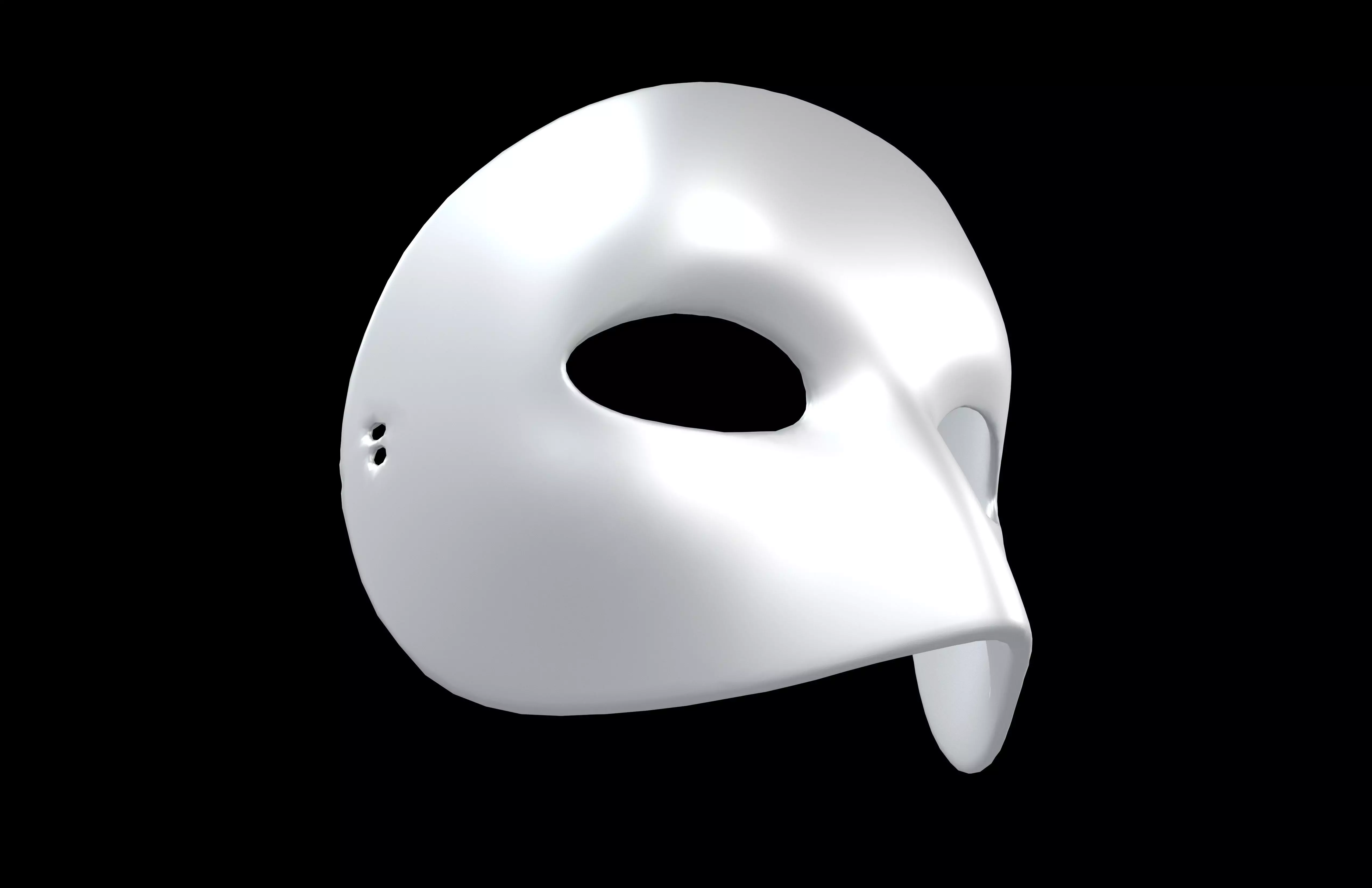 Minimalist Mask v1 005 Low-poly 3D model_3
