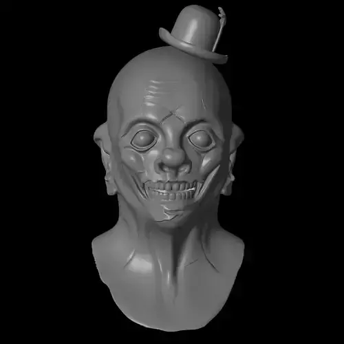 realistic clown mask 3D print model