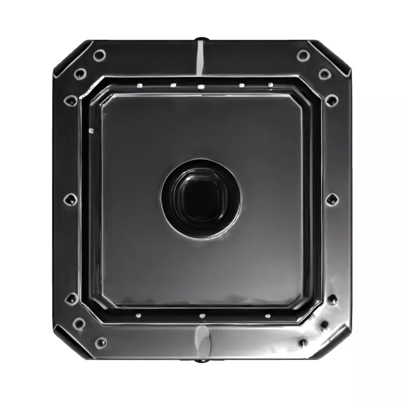 SciFi Hexagonal Storage Crate Low-poly 3D model_8