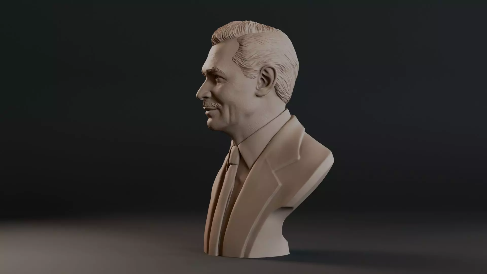 Clark Gable Bust Sculpture 3D print model_11