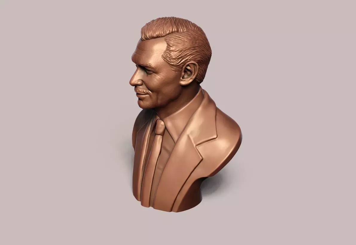 Clark Gable Bust Sculpture 3D print model_20
