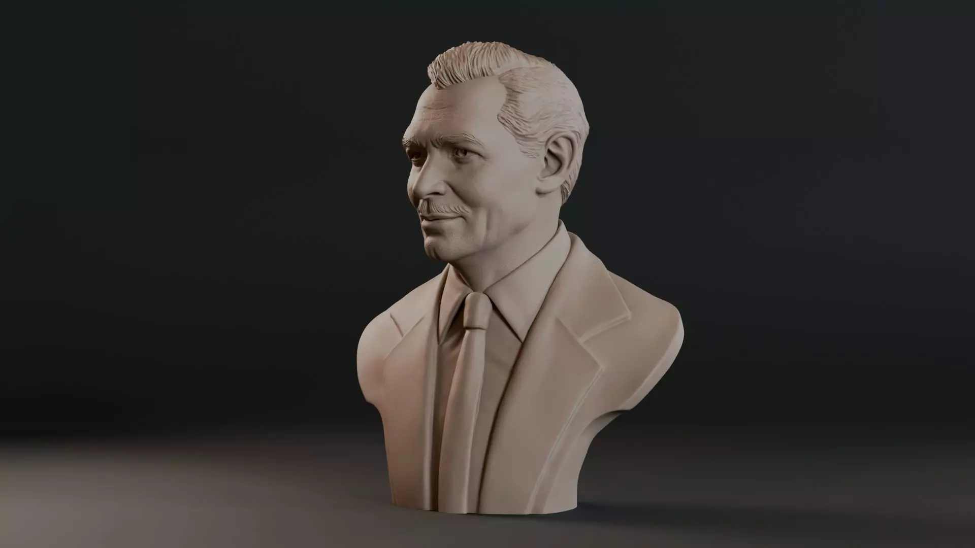 Clark Gable Bust Sculpture 3D print model_12