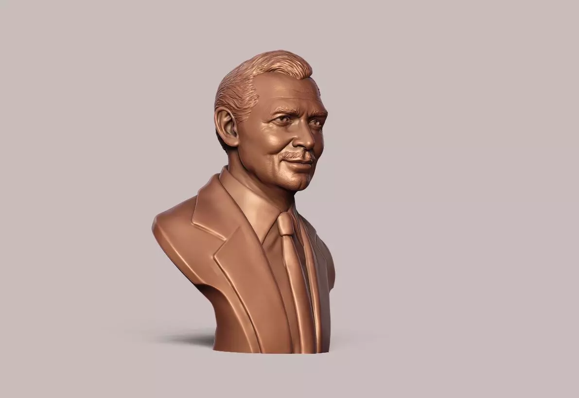 Clark Gable Bust Sculpture 3D print model_22