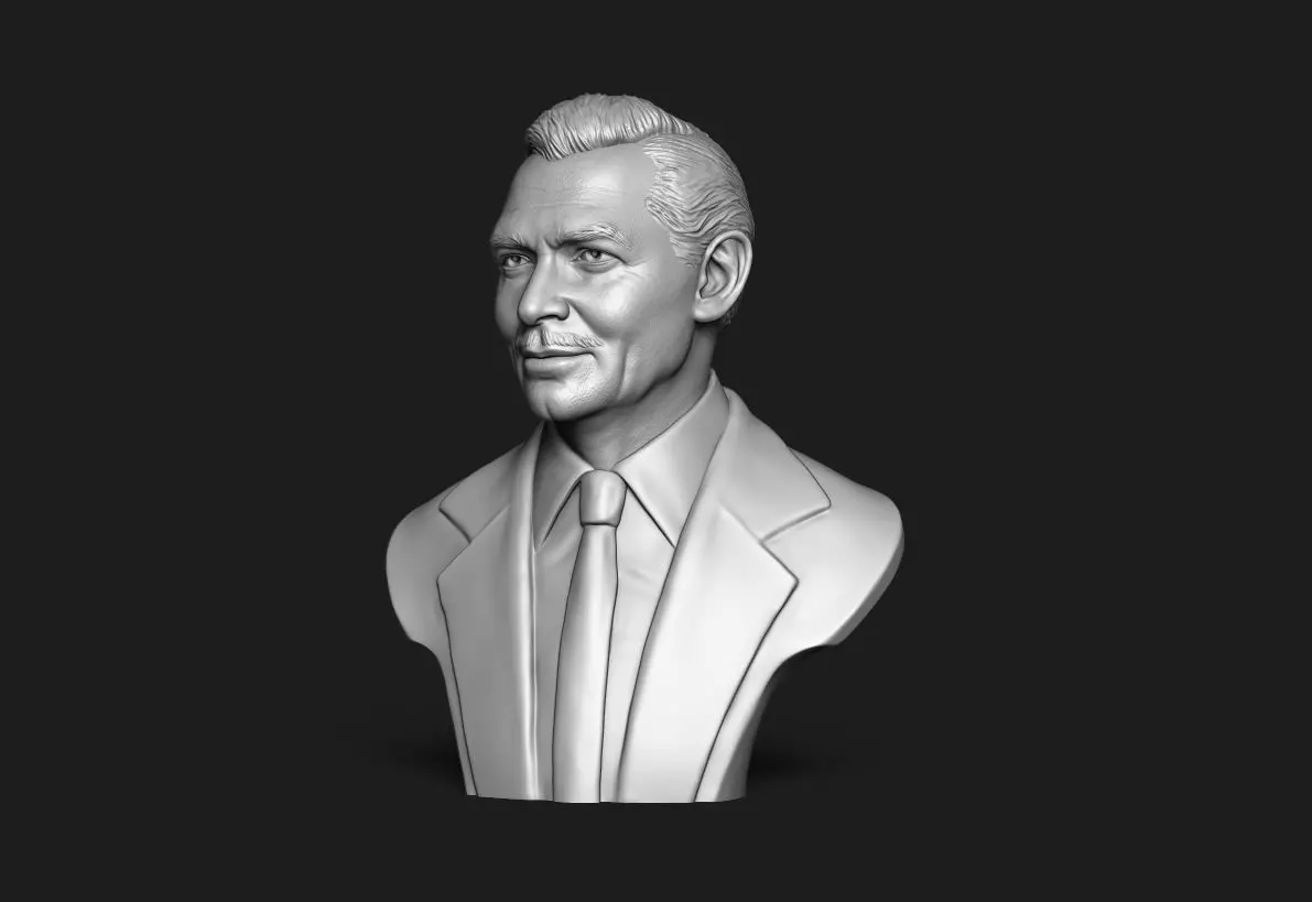 Clark Gable Bust Sculpture 3D print model_14