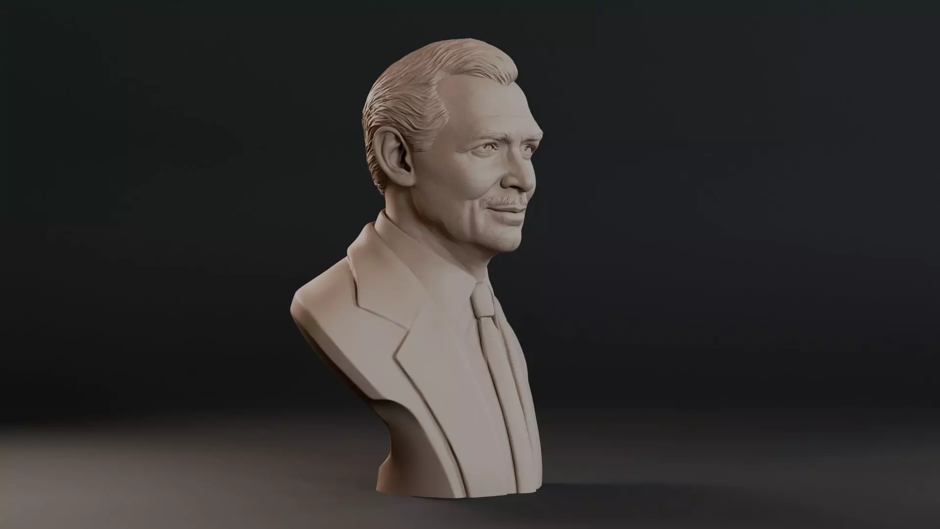 Clark Gable Bust Sculpture 3D print model_3