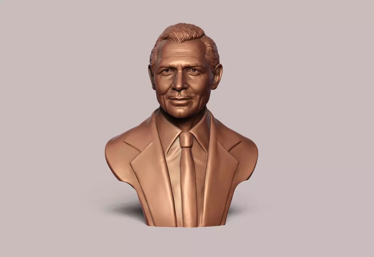 Clark Gable Bust Sculpture 3D print model_19
