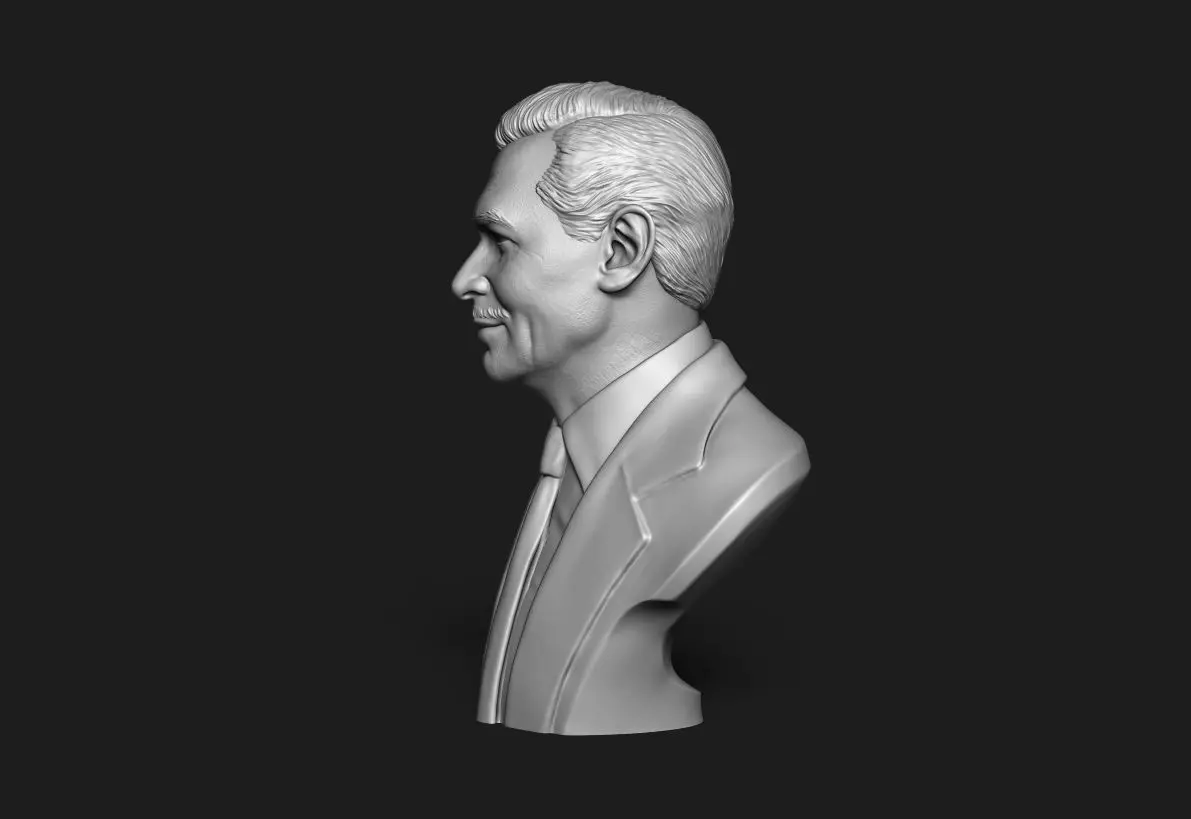 Clark Gable Bust Sculpture 3D print model_15