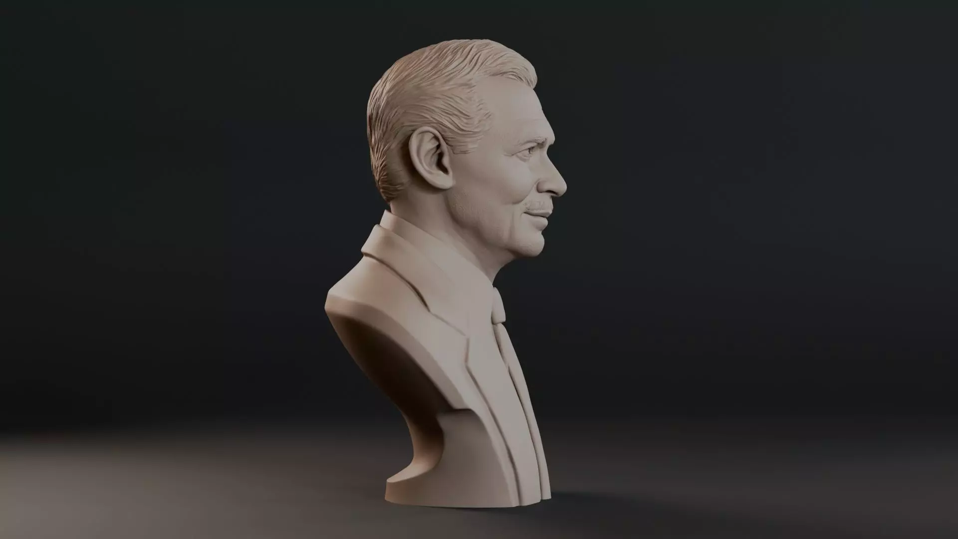 Clark Gable Bust Sculpture 3D print model_4