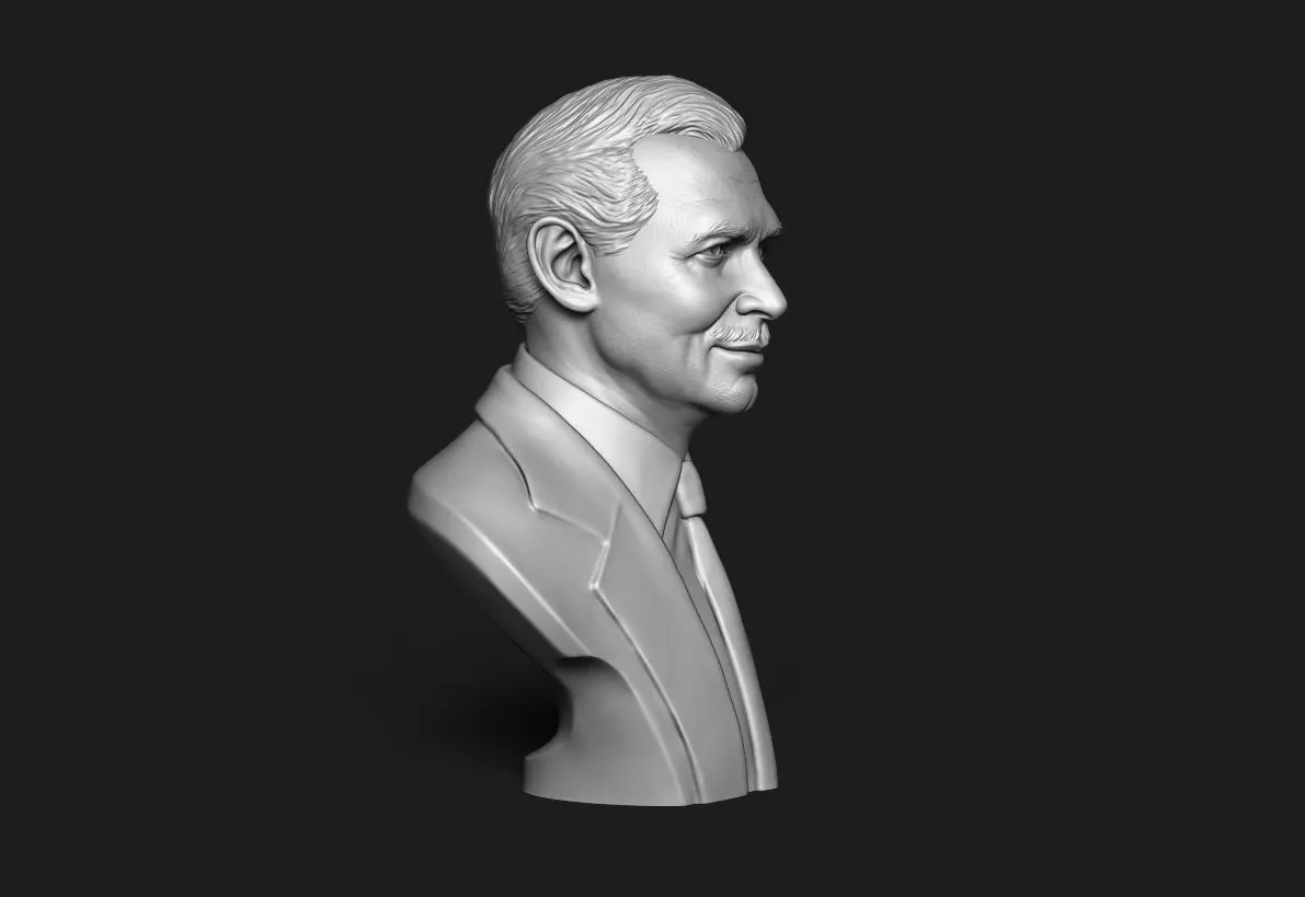 Clark Gable Bust Sculpture 3D print model_18
