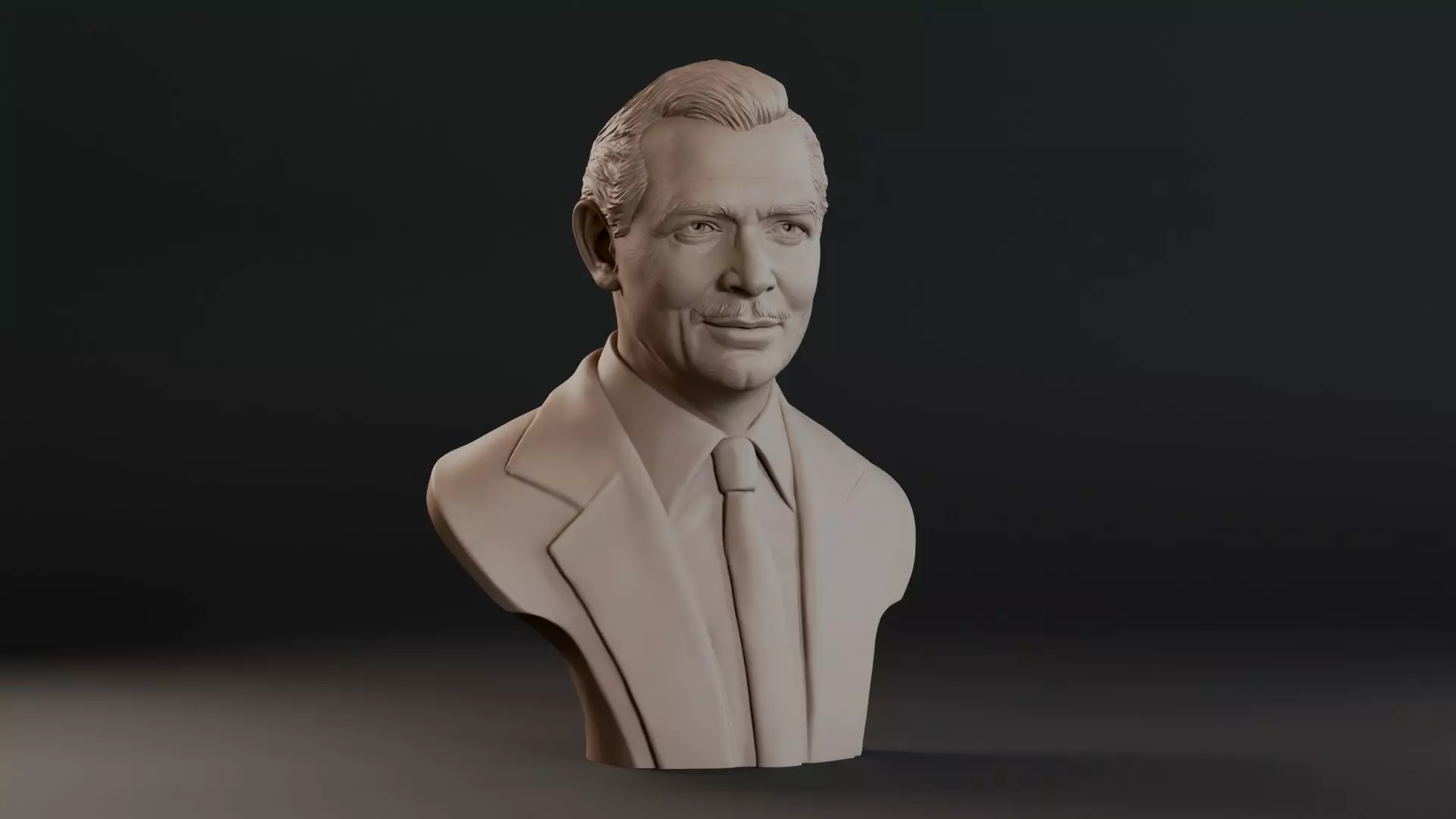 Clark Gable Bust Sculpture 3D print model_2