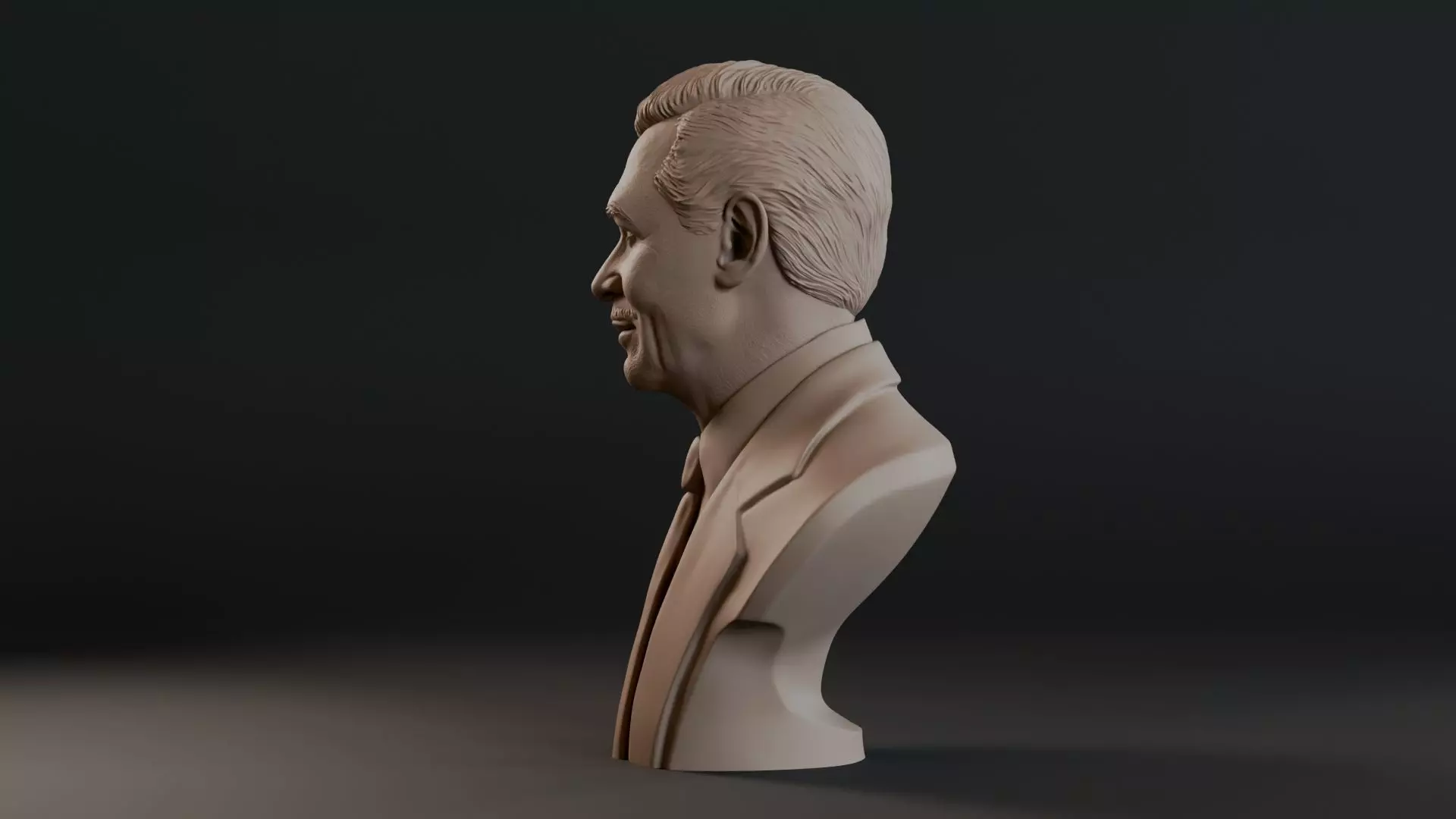 Clark Gable Bust Sculpture 3D print model_10