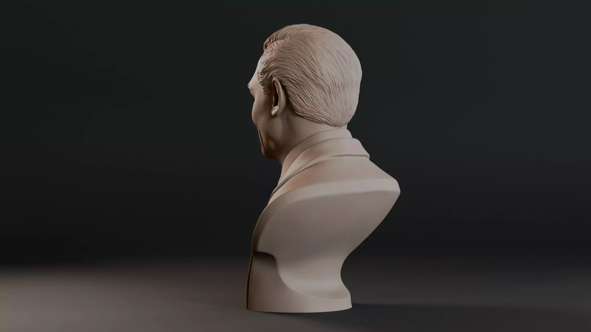 Clark Gable Bust Sculpture 3D print model_9