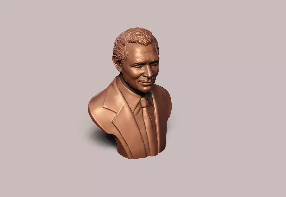 Clark Gable Bust Sculpture 3D print model_21