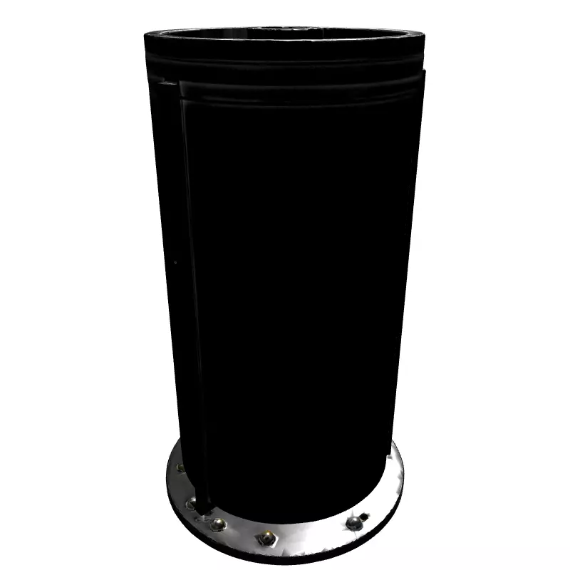 HighTech Industrial Energy Cell Low-poly 3D model_6