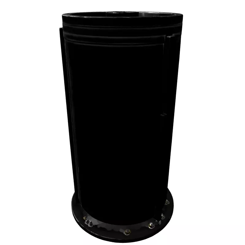 HighTech Industrial Energy Cell Low-poly 3D model_5