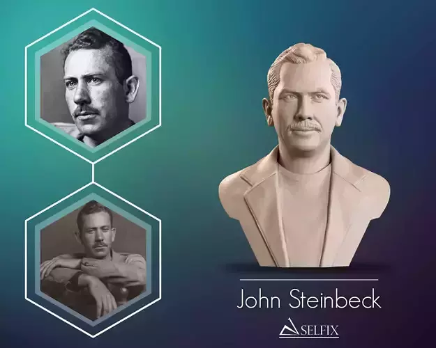 John Steinbeck Bust Sculpture