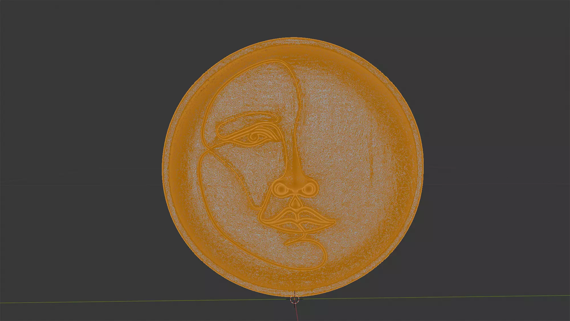 Abstract Line Art Face Wall Plate 3D Print Model 3D print model_7