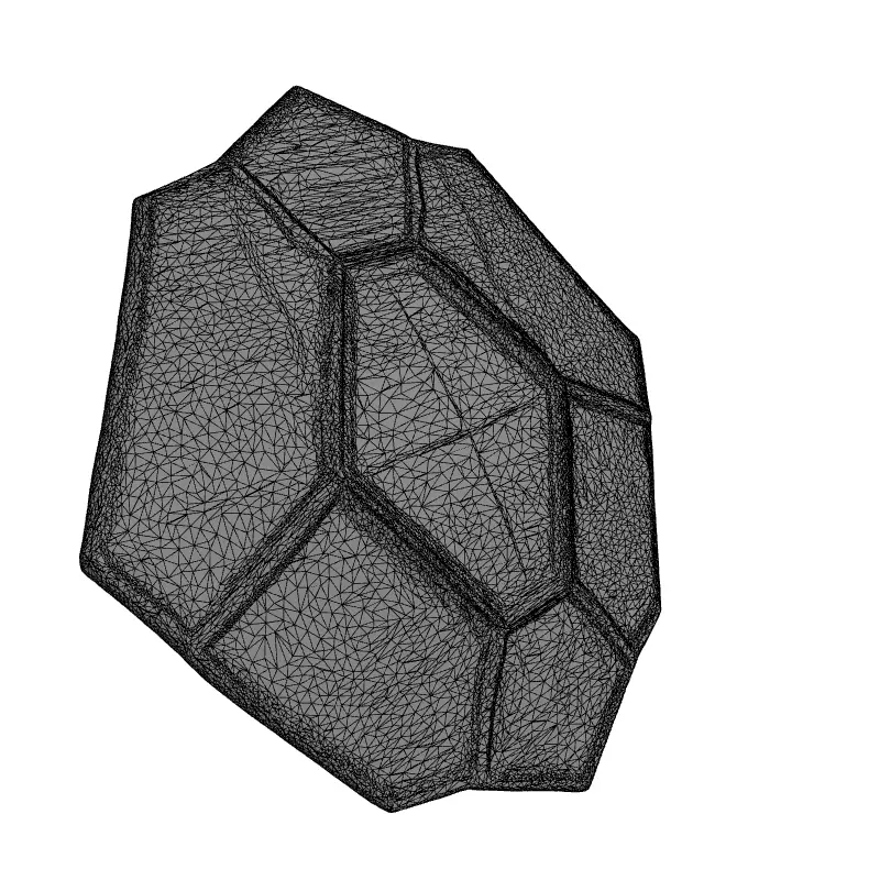 Modern Geometric Decorative Panel Low-poly 3D model_1