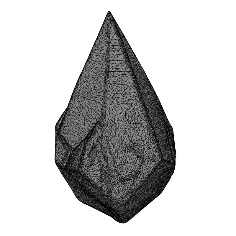 SciFi Energy Crystal Gemstone Low-poly 3D model_9