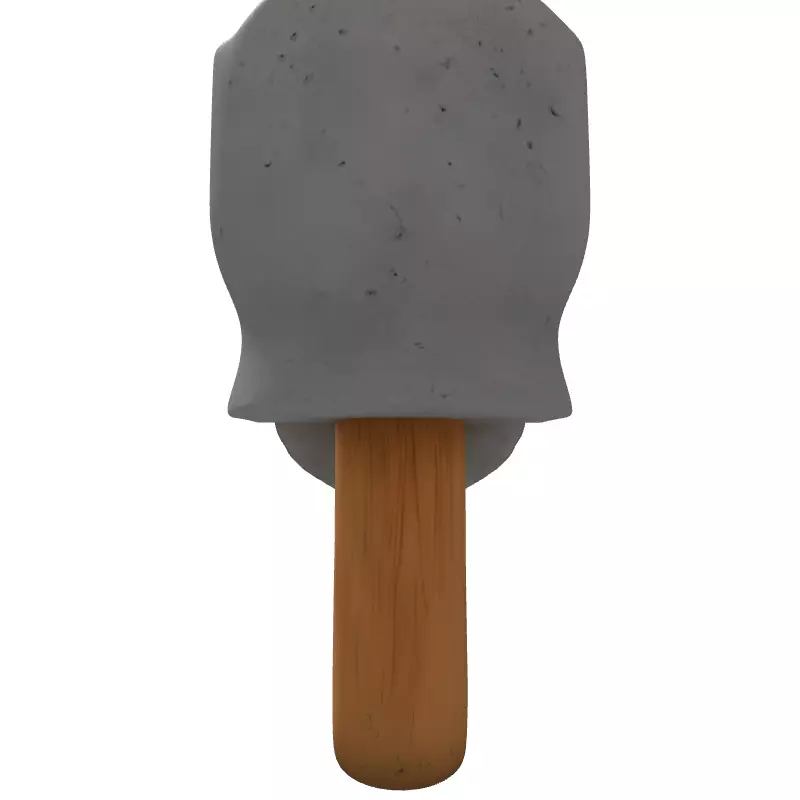 Ancient Philosopher Stone Head Bust Low-poly 3D model_7