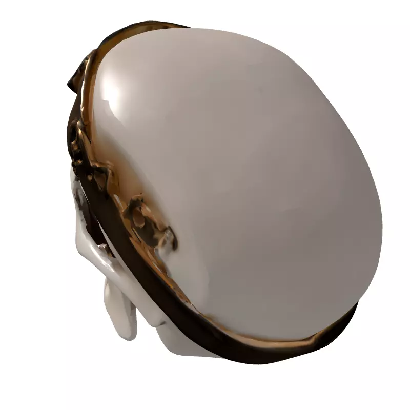 Regal Crowned Skull 3D Model Low-poly 3D model_5