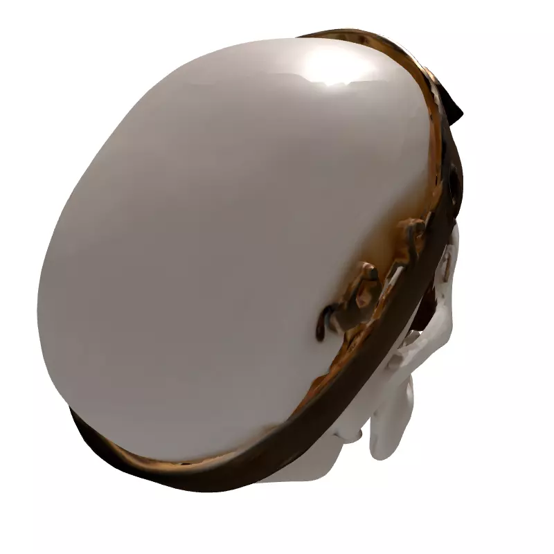 Regal Crowned Skull 3D Model Low-poly 3D model_6