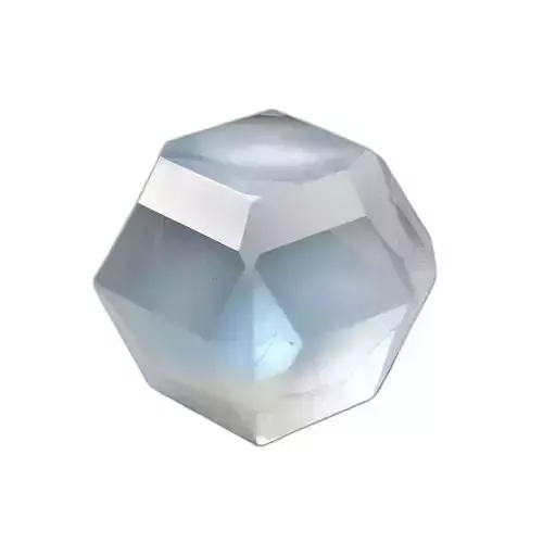 Iridescent Faceted Crystal Gemstone