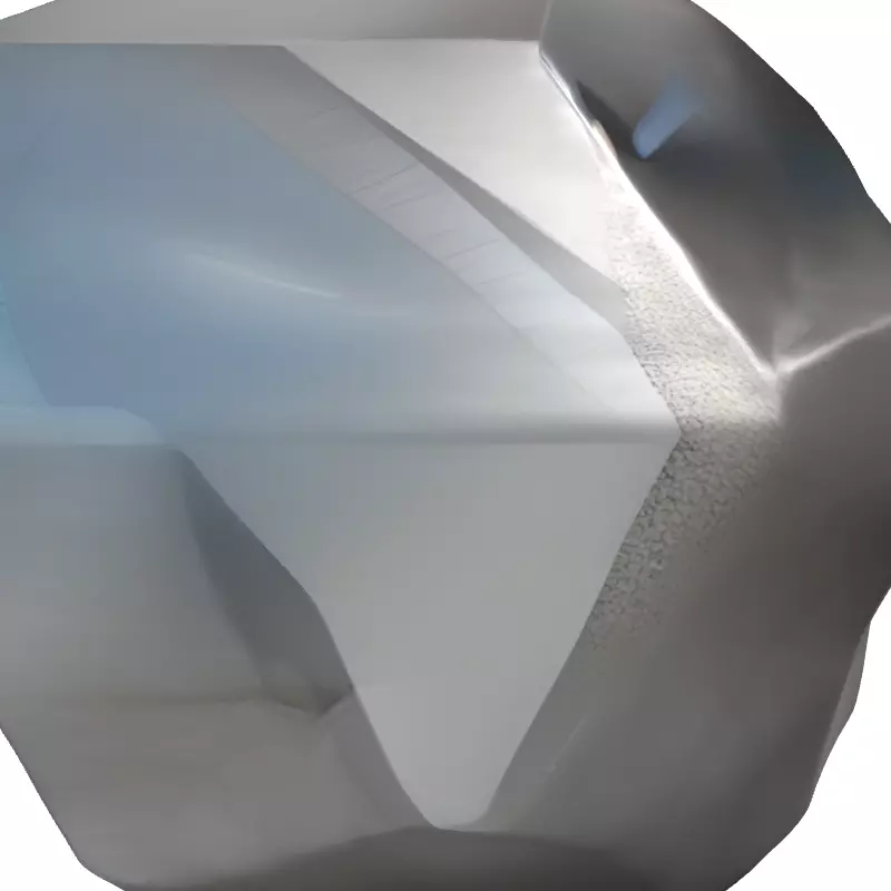 Iridescent Faceted Crystal Gemstone Low-poly 3D model_4