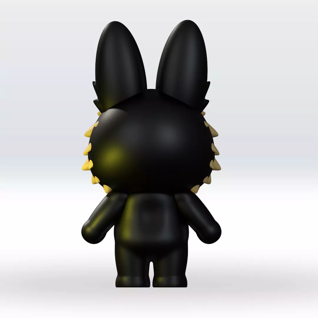 Labubu Halloween STL 3D Model 3mf Multicolor Fanart 3D print model_2