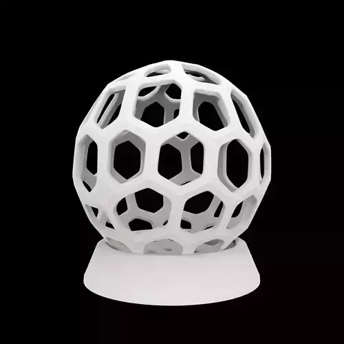 Lattice Sphere Sculpture 3D Printable Model