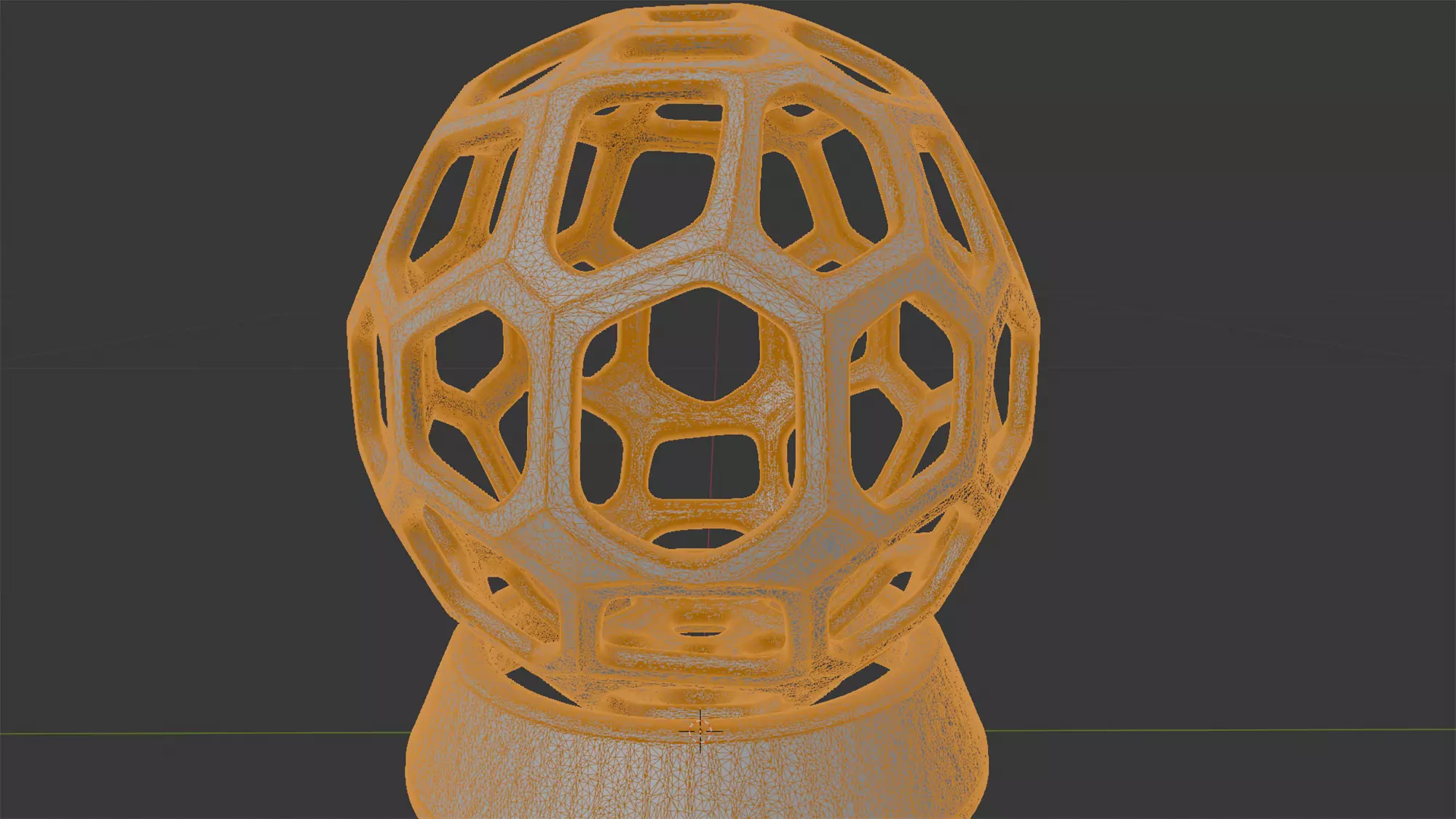 Lattice Sphere Sculpture 3D Printable Model 3D print model_5