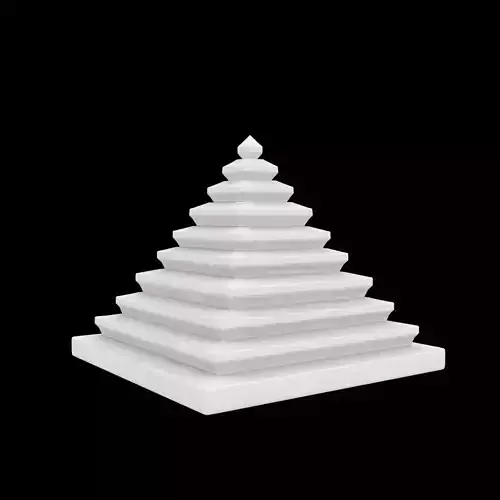 Layered Pyramid Sculpture 3D Printable Model