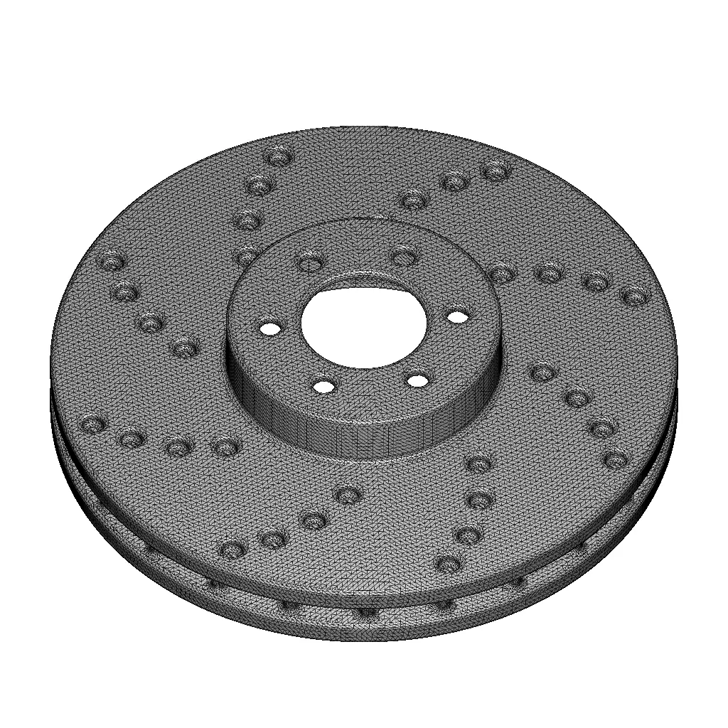 Rusty Car Disc Brake 3D model_4