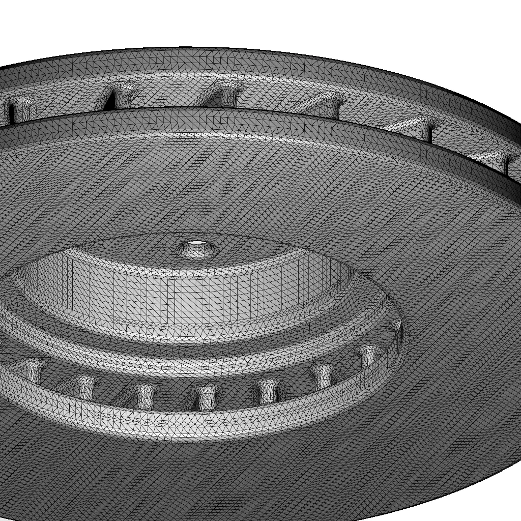 Rusty Car Disc Brake 3D model_5