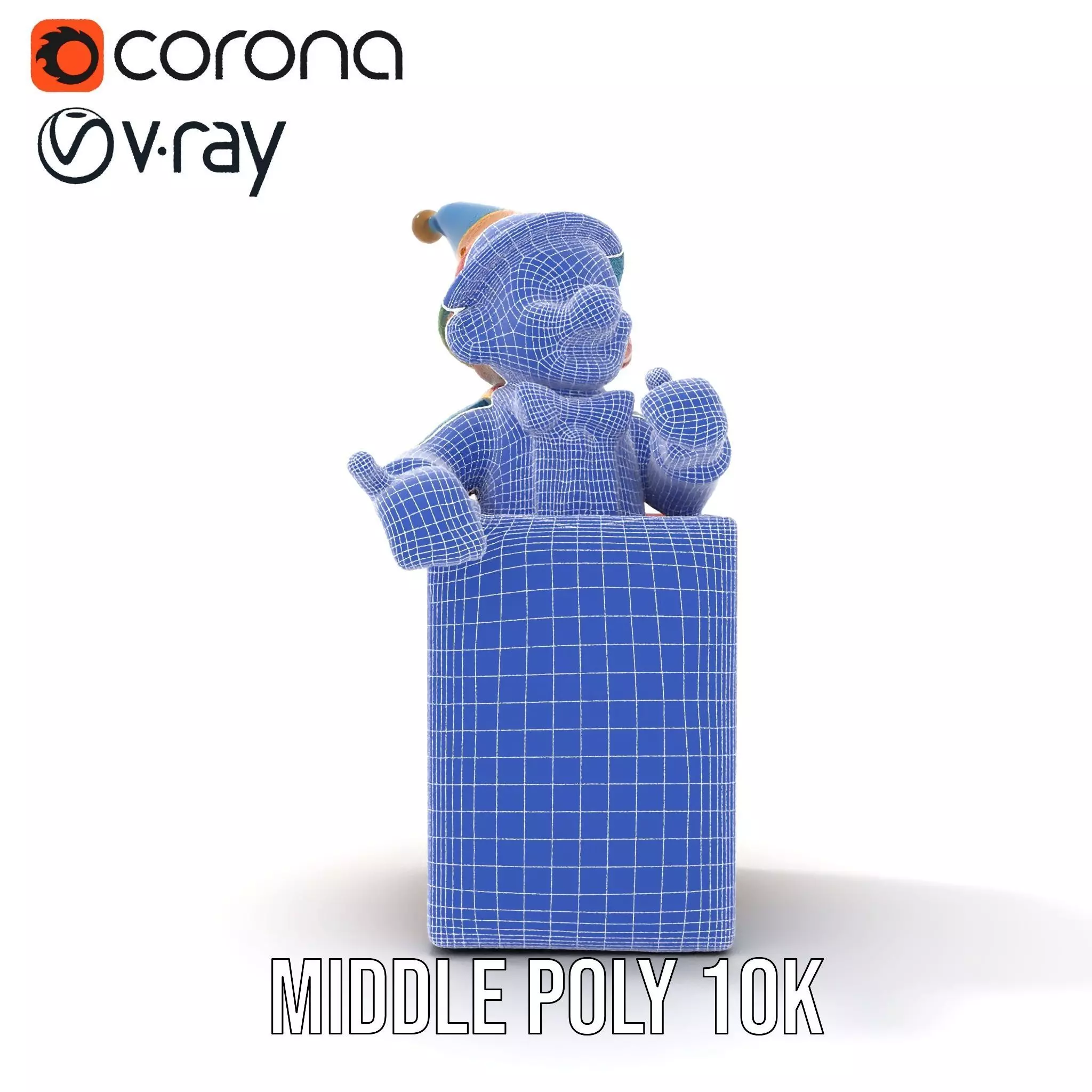 Colorful Clown Box model pack Low-poly 3D model_31